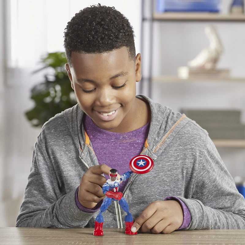 Marvel Avengers Bend and Flex - Figurine flexible de super-héros Captain America