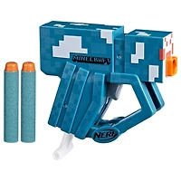 Nerf MicroShots Minecraft Cave Spider Blaster, 2 Nerf Elite Foam Darts, Minecraft Spider Mob Design
