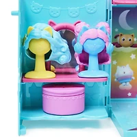 Gabby's Dollhouse, Coffret de jeu transportable Dressing arc-en-ciel avec poupée Gabby