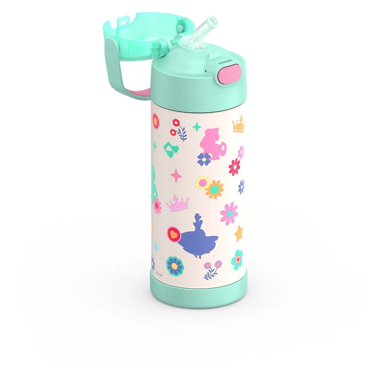 Bouteille avec paille isolée SS Vac 14oz  PRINCESSE