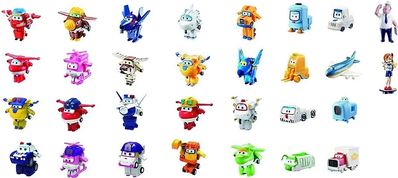Super Wings Mission Teams World Airport Crew Toy Figures (30 Pack) - R Exclusive