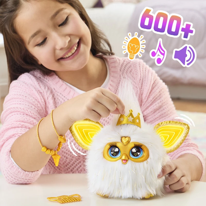 Furby Gold Glam Interactive Plush Toy - English Edition