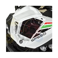 KidsVip 24V Enfants et Tout-Petits UTV Viper 4x4 Voiture Eléctrique avec Commande à Distance - Blanc - Édition anglaise