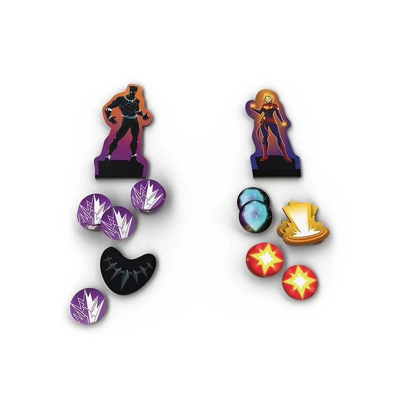 USAopoly Marvel Dice Throne 2-Hero Box (Captain Marvel, Black Panther) Board Game - English Edition