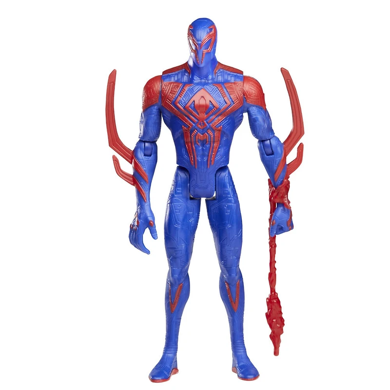 Marvel Spider-Man: Across the Spider-Verse Spider-Man 2099 Toy, 6-Inch-Scale Action Figure with Laser Blast Accessory, Toys for Kids Ages 4 and Up