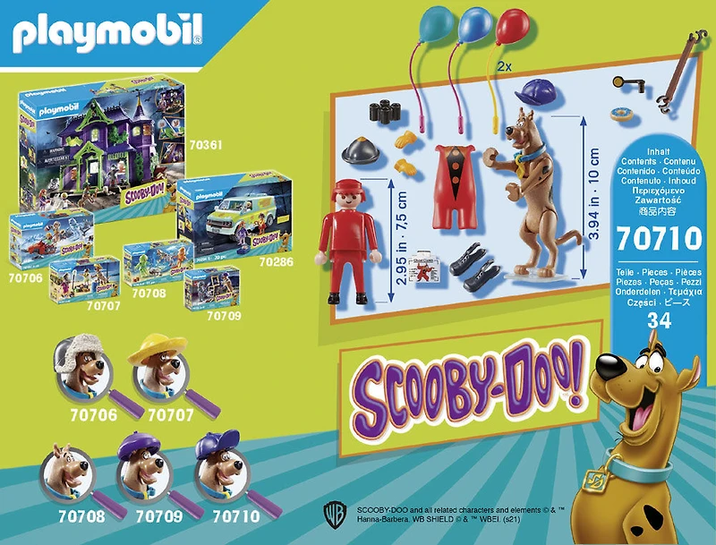 Playmobil - SCOOBY-DOO! Adventure with Ghost Clown