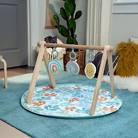 ITY by Ingenuity Sun Valley Wooden Toy Arch & Play Mat