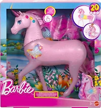 Barbie Sparkle Lights Toy Unicorn with 20 Interactive Combos of Lights, Sounds & Music