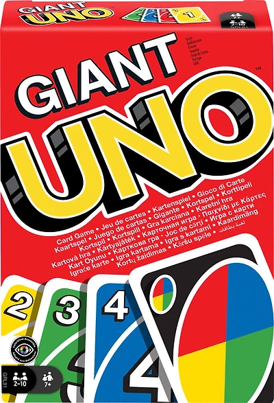 Jeu de cartes familial UNO avec 108cartes géantes