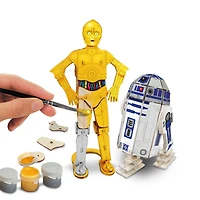 Wood WorX - Duo de modèles à assembler C-3PO et R2-D2 de Star Wars