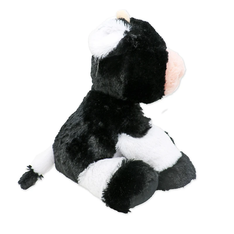 Plushies by Baby Mode Peluche vache noire et blanche - 11"