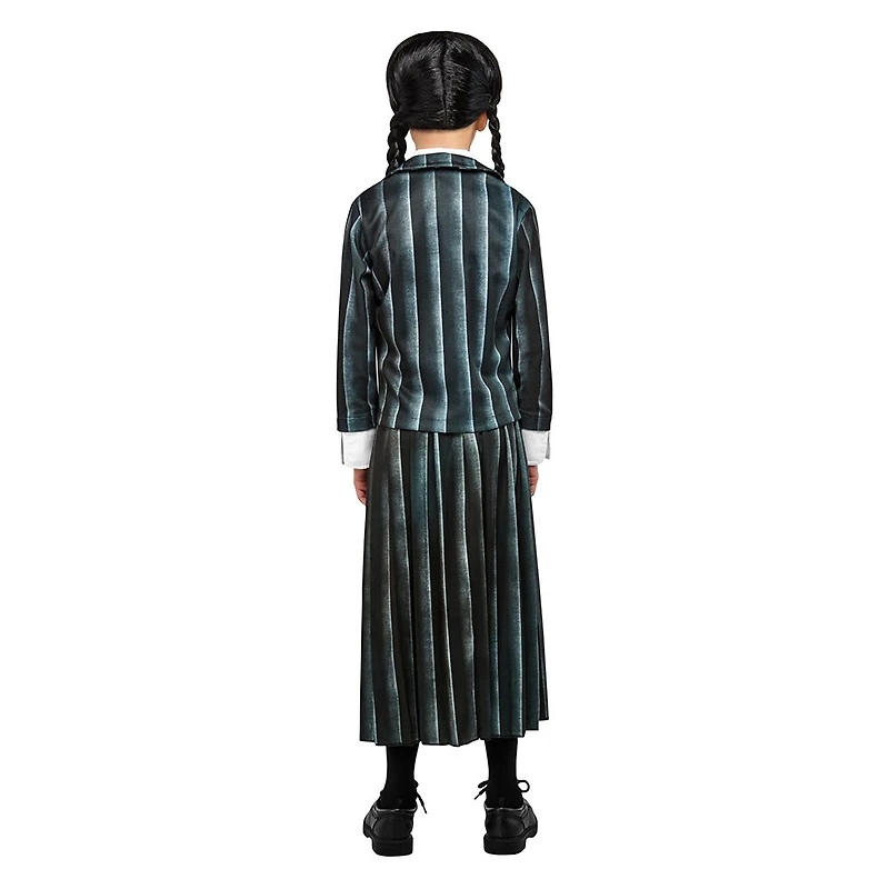 Costume d'uniforme scolaire Wednesday Addams taille moyen (8-10)