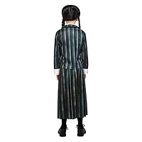 Costume d'uniforme scolaire Wednesday Addams taille moyen (8-10)