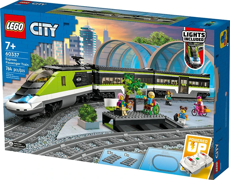 LEGO City Express Passenger Train 60337 Building Kit (764 Pieces)