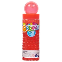 Orbeez Tubes, 400 billes Orbeez gonflées rouges, cuillère et boîte de transport, jouets sensoriels
