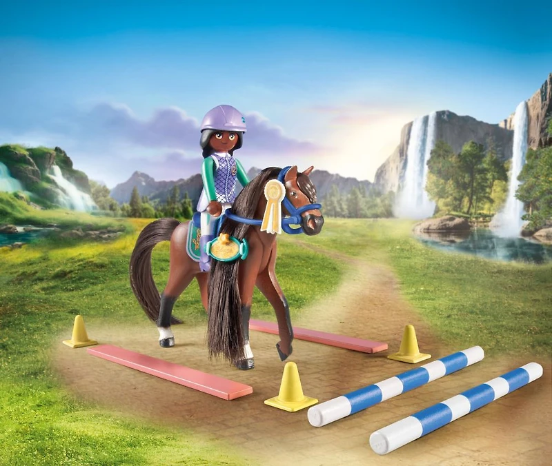 Playmobil - Zoe et Blaze avec parcours d'obstacles