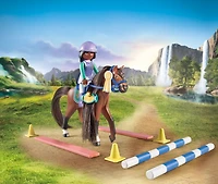 Playmobil - Zoe et Blaze avec parcours d'obstacles