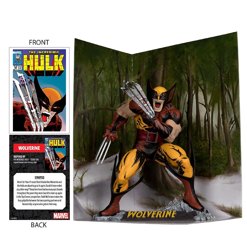 Marvel Wolverine1:6ème Echelle Collectible avec Scène (The Incredible Hulk #340)