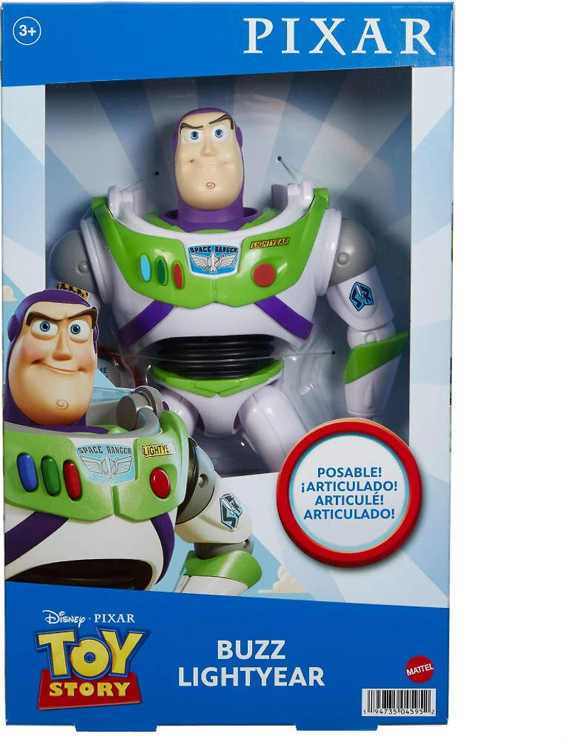 Disney Pixar Buzz Lightyear Large Action Figure 12 in Scale Toy Story