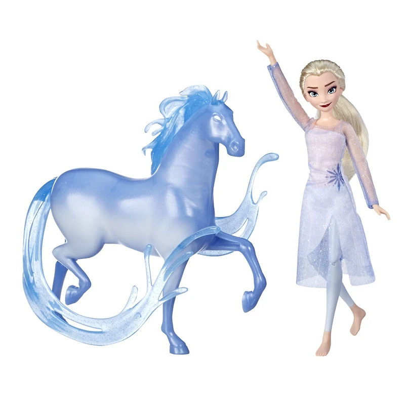 Disney La Reine des neiges 2, poupée Elsa et figurine Le Nokk