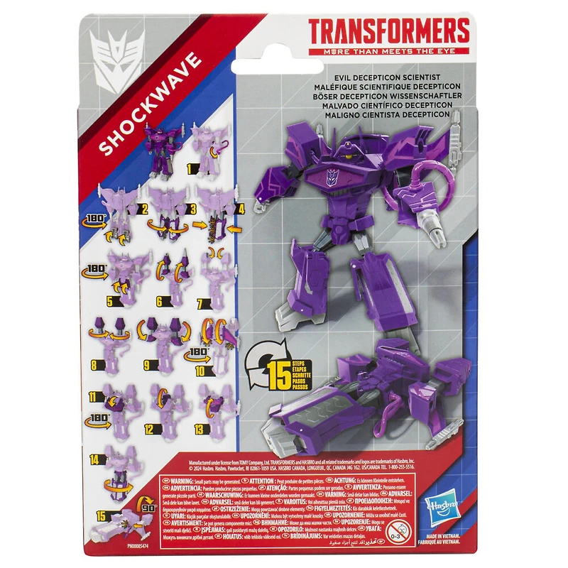 Transformers Authentics, figurine articulée Alpha Shockwave de 17,5 cm