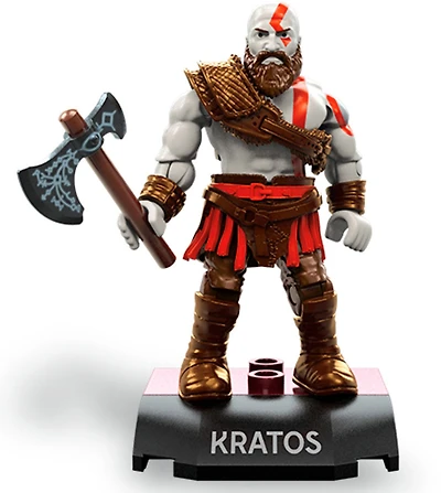 Mega Construx - Héros - Micro-figurine articulée - Kratos