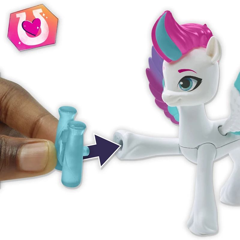 My Little Pony : Marquons les esprits, Zipp Storm Magie des marques de beauté, poney de 7,5 cm