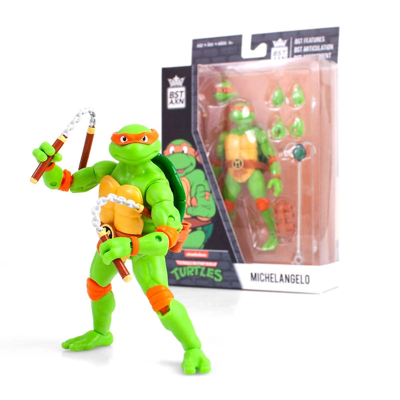 Figurine BST AXN Michelangelo (Tortues Ninja) 12,7 cm  - Édition anglaise