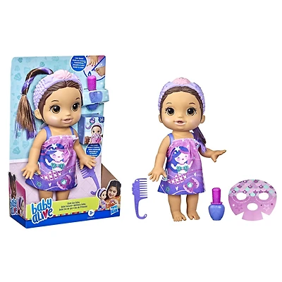 Baby Alive Glam Spa Baby Doll, Mermaid, Makeup Toy