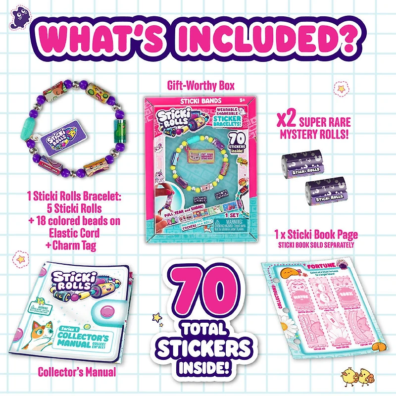 Sticki Rolls - Wearable Shareable Sticker Jewelry