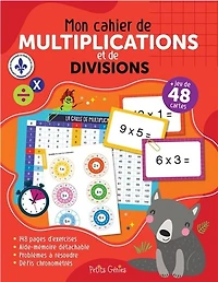 Mon Cahier De Multiplications Et De Divisions - French Text