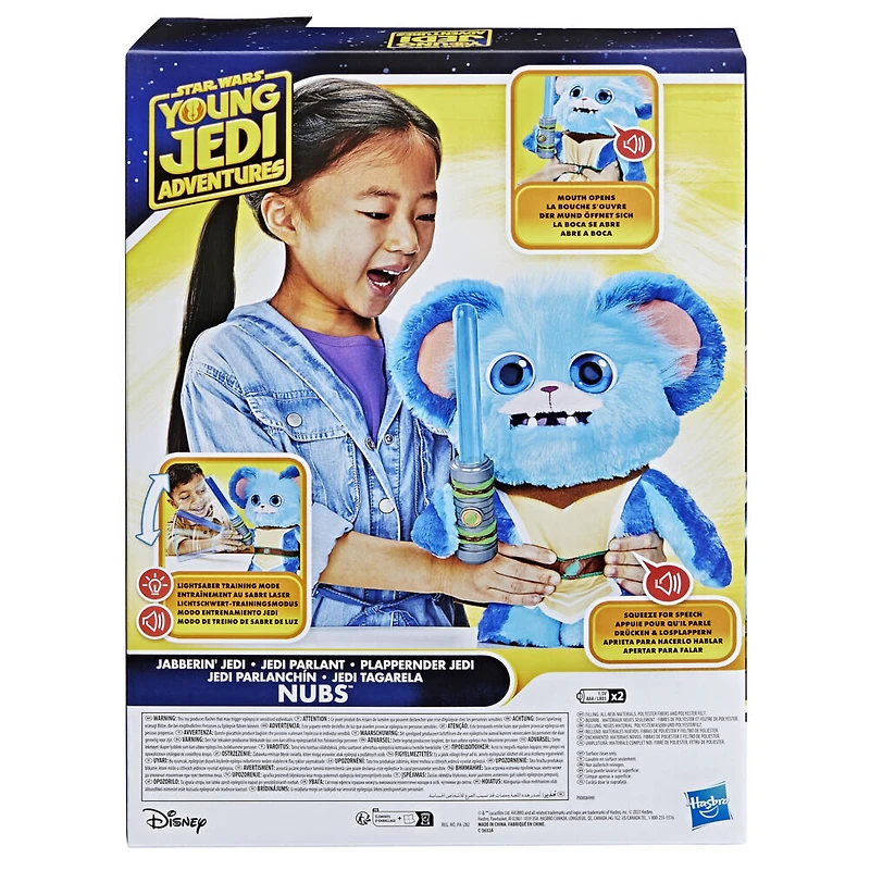 Star Wars Les Aventures des Petits Jedi, Nubs Jedi parlant, peluche Star Wars électronique, jouets Star Wars, pour jeunes enfants