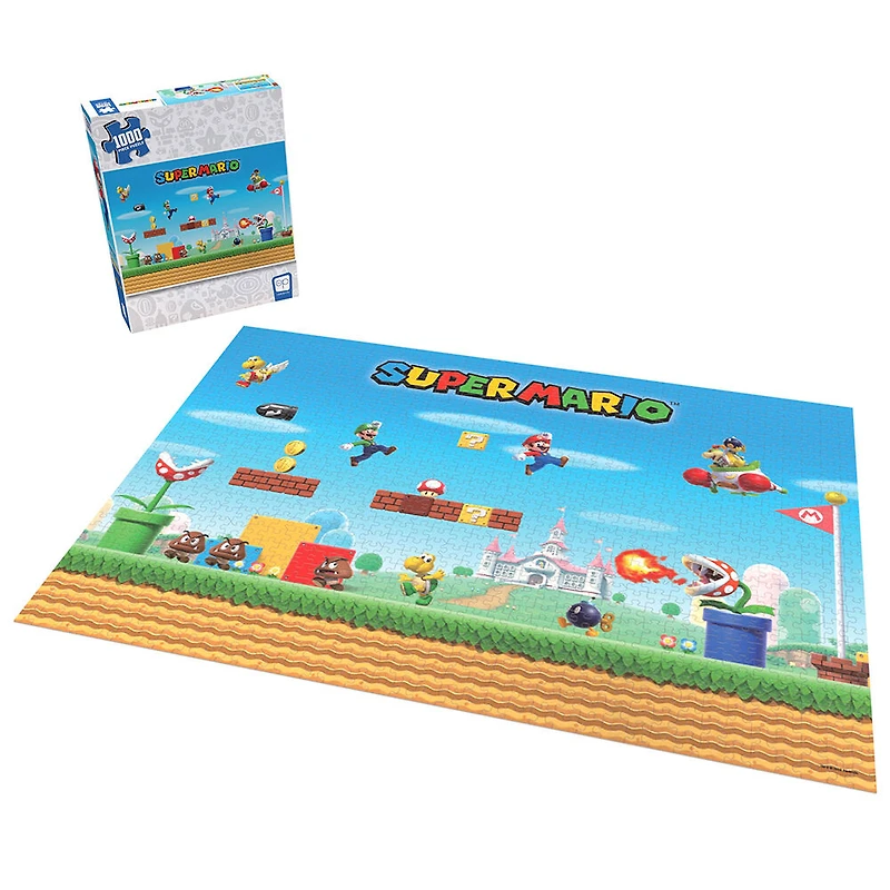 USAopoly "Super Mario Mayhem" 1,000 Piece Puzzle - English Edition