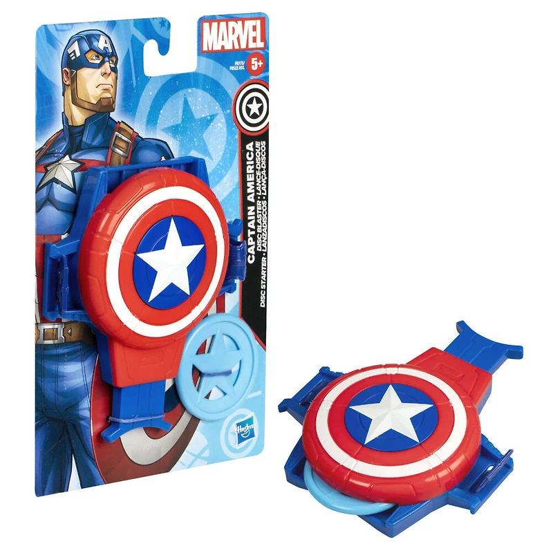 Hasbro Marvel Captain America Shield Gauntlet Disc Blaster Role-Play Toy, For Kids Ages 5 and Up
