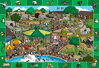 Eurographic jour dans le Zoo Spot & trouver 100 Piece Puzzle