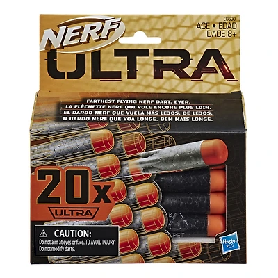 Recharge de 20 fléchettes Nerf Ultra One.