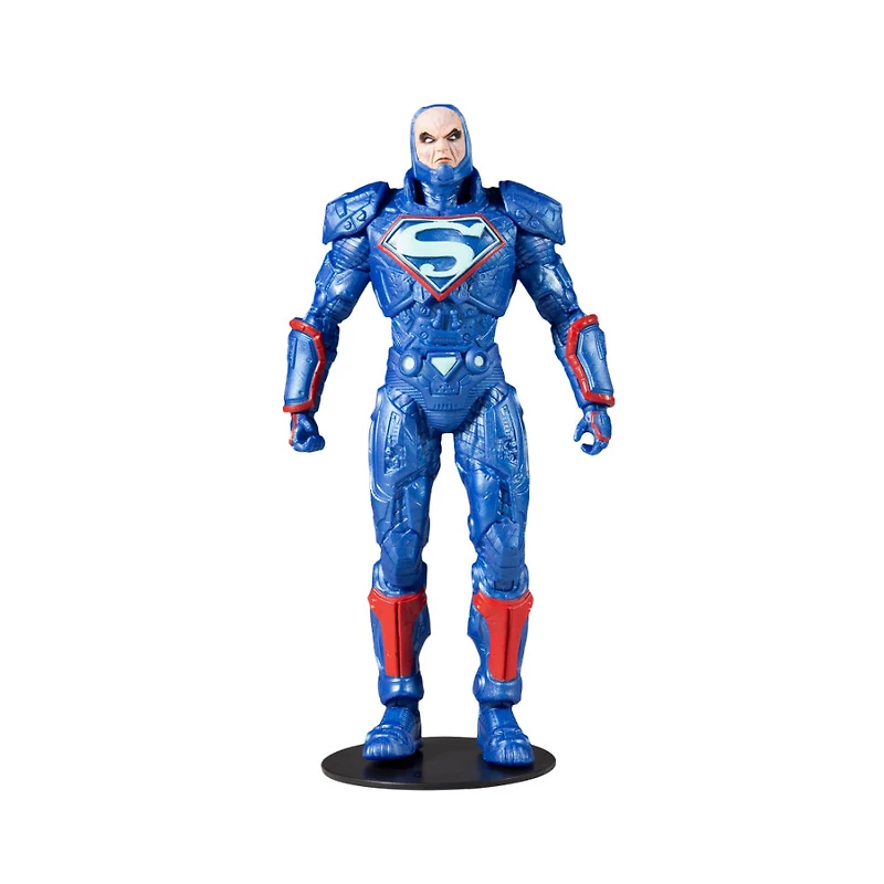 DC Multiverse - Lex Luthor in Costume bleu avec Trône Figurine