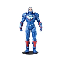 DC Multiverse - Lex Luthor in Costume bleu avec Trône Figurine