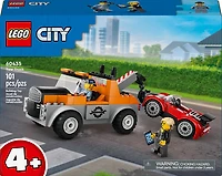 LEGO City Tow Truck and Sports Car Repair Vehicle Toy for Pretend Play, Kids Gift Idea with Truck Toy, 60435
