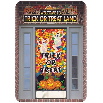 Trick Or Treat Land Door Topper Halloween Accessory