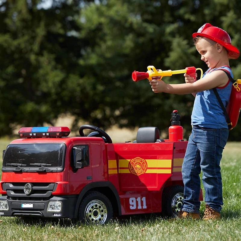 Camion de pompier Voltz Toys avec télécommande et équipement de pompier