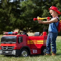 Camion de pompier Voltz Toys avec télécommande et équipement de pompier