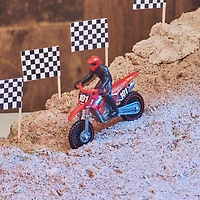 Supercross, Authentic Luke Clout 1:24 Scale Die-Cast Motorcycle with Rider Figure, for Kids and Collectors