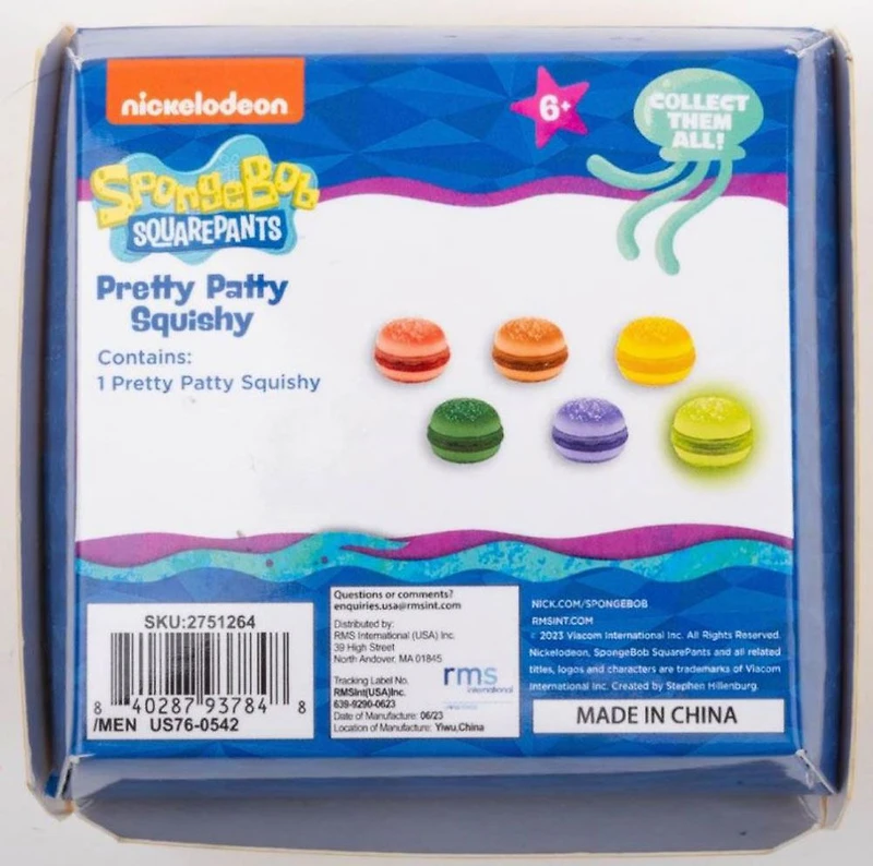 Spongebob Pretty Patty Squishes