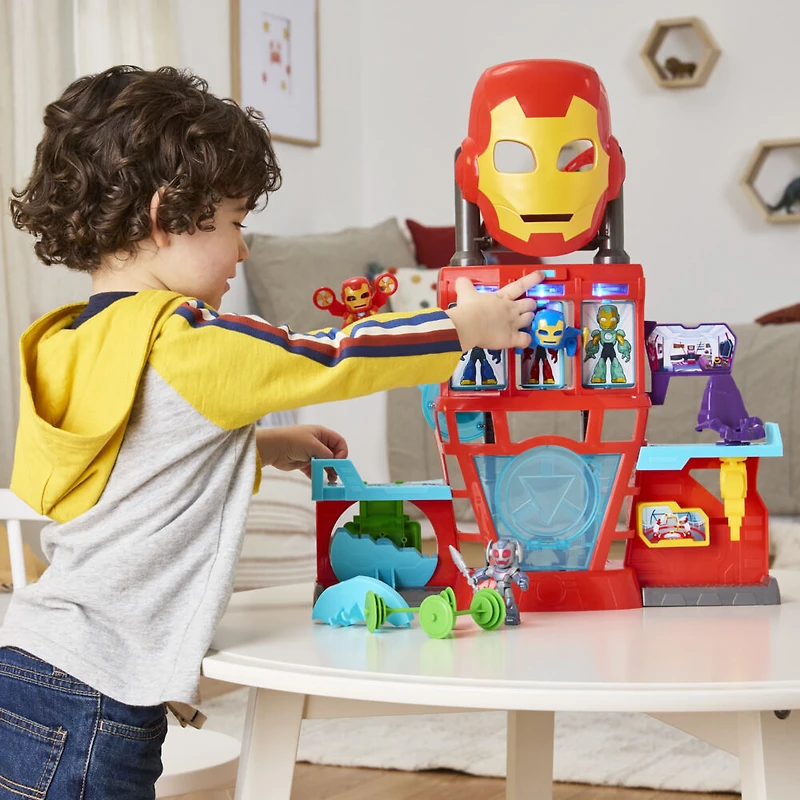 Marvel Iron Man and his Awesome Friends Iron Quarters Boys & Girls Electronic Playset