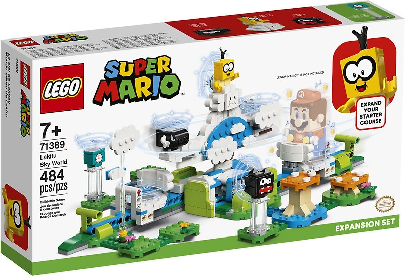 LEGO Super Mario Ensemble d'extension Le ciel de Lakitou 71389 (484 pièces)