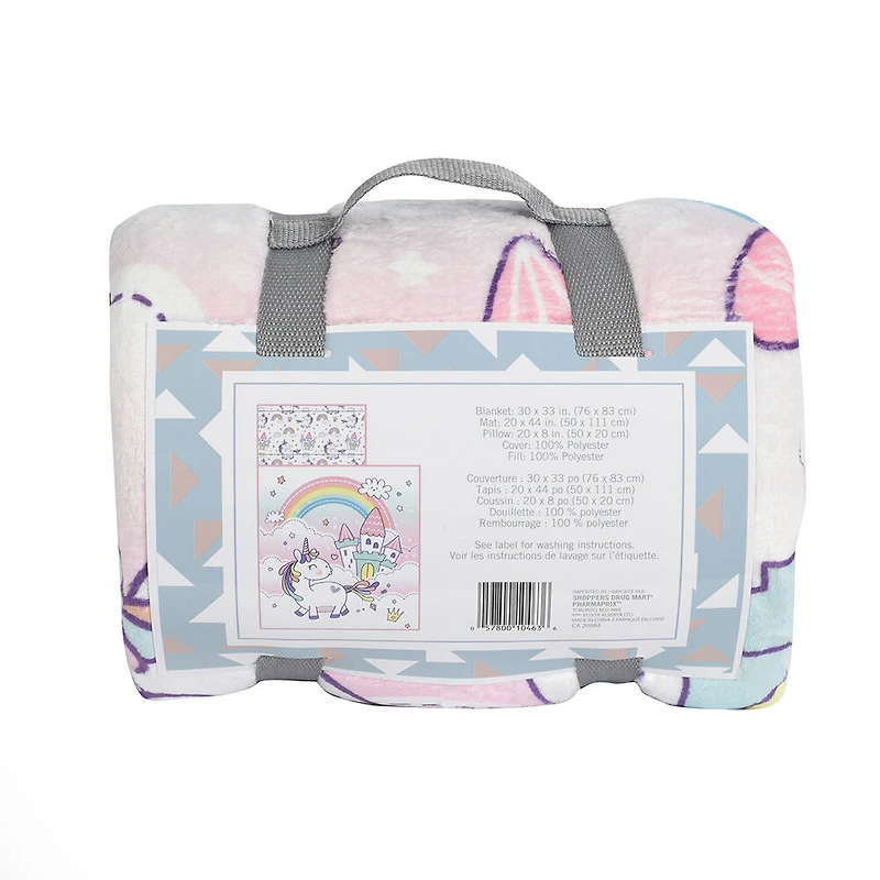 Couverture pour la sieste avec oreiller intégr