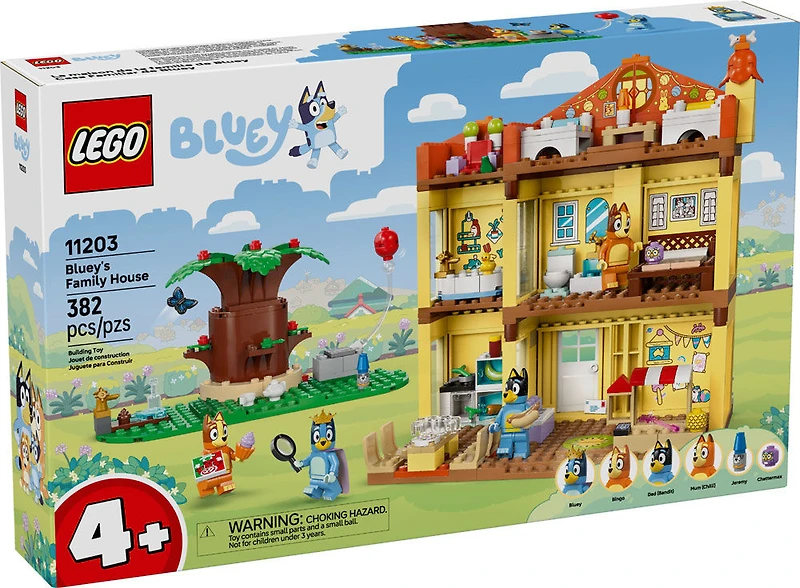 LEGO Bluey : La Maison de la Famille de Bluey, Ensemble de Construction de Maison et Jouets pour Jeu de Simulation 11203