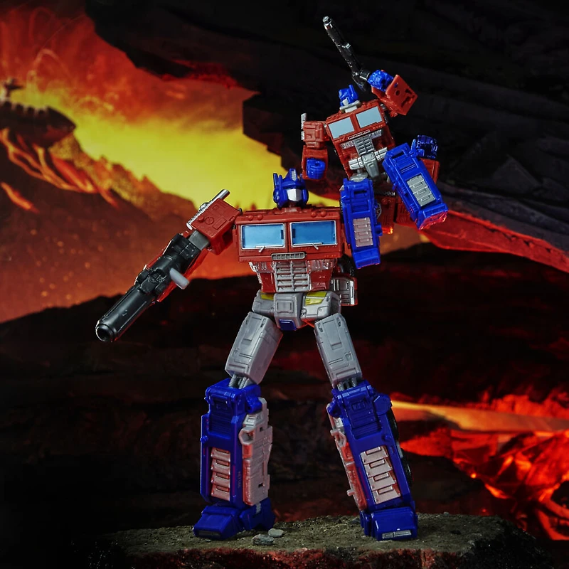 Transformers Generations War for Cybertron : Kingdom, figurine WFC-K1 Optimus Prime classe Origine