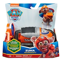 PAW Patrol, Zuma Hovercraft, Véhicule avec figurine articulée à collectionner, jouets respectueux de la planète